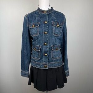 VTG 90s‎ Unique Denim Jacket in Blue Women’s Size Small